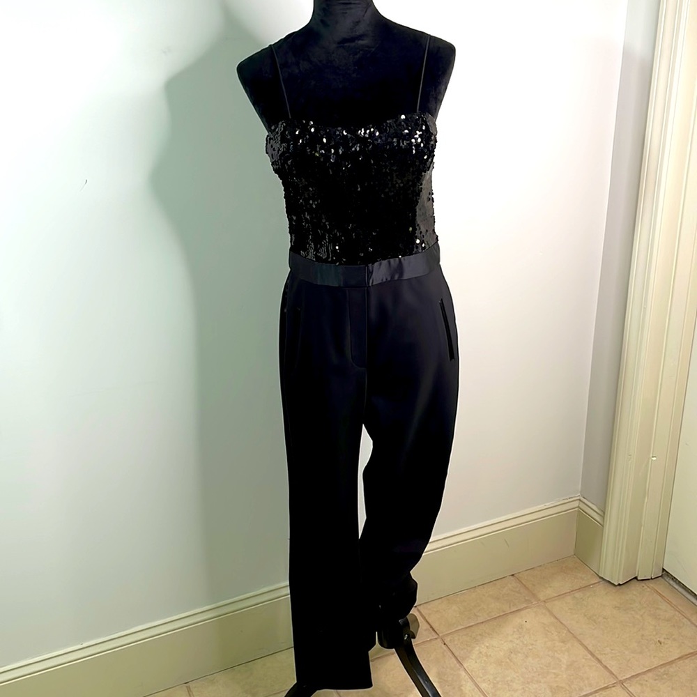 Sequin Stappy Tuxedo Jumpsuit